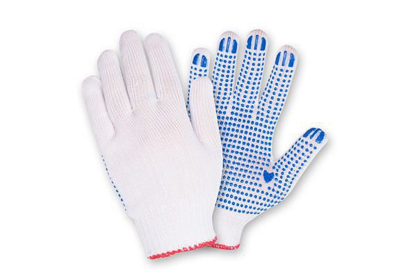 Перчатки (10 класс, 6 нитей, белые)