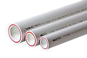 Труба полипропиленовая 32*4,4 мм (PN20 FIBER- стекловолокно) VALTEC белая