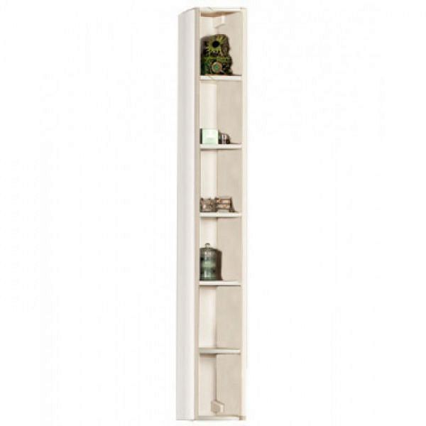 Шкаф-колонна подвесная открытая Акватон "Йорк"  (цвет белый/выбеленное дерево)