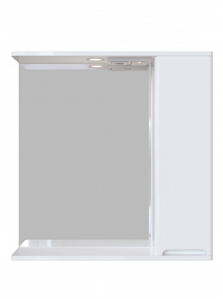 Зеркальный шкаф SAN STAR "АДЕЛЬ 70" (шкаф справа, цвет-белый)