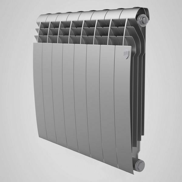 Радиатор биметаллический Royal Thermo BiLiner Silver Satin 500/85 - 12 секций (серебристый)